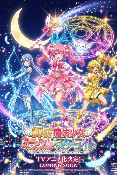 Magic Girl Anime Key Visual Prompt for Nano Banana Pro